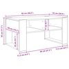 vidaXL Couchtisch mit Speicher Wei&szlig; 92 x 53 x 45 cm Holzwerkstoff