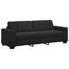 vidaXL Sofa Set 3 pcs Schwarz 221 x 80 x 80 cm Samt