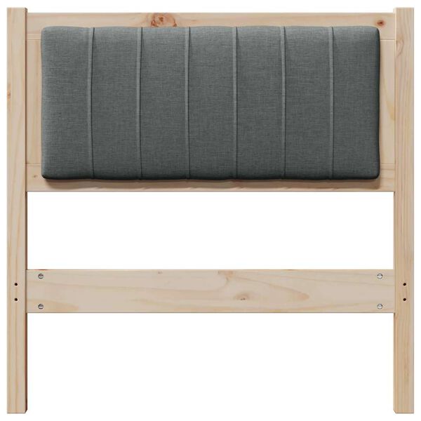vidaXL Gepolstertes Kopfteil Braun 75 cm Massives Kiefernholz
