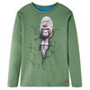 Kinder-Langarmshirt Helles Khaki 104
