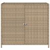 vidaXL Gartenschrank Beige 83x45x76 cm Poly Rattan