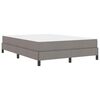 vidaXL Boxspringbett mit Matratze Taupe 140 x 190 cm Stoff