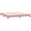 vidaXL Boxspringbett ohne Matratze Rosa 180x210 cm Samt