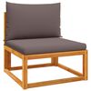 vidaXL 5-tlg. Gartensofa-Set mit Kissen Holz Akazie & Seil