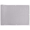 vidaXL Balkon-Sichtschutz Grau 800x120 cm PVC