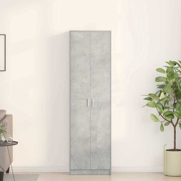 vidaXL Kleiderschrank Beton Grau 55 x 25 x 189 cm Holzwerkstoff