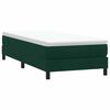 vidaXL Boxspringbett ohne Matratze Dunkelgr&uuml;n 200x220 cm Samt