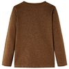 Kinder-Langarmshirt Cognac Melange 104