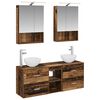 vidaXL Badezimmerschrank-Set 5 pcs Altholz 50 x 14,5 x 70 cm