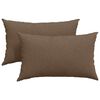 vidaXL Sofakissen 2 pcs Braun 50 x 30 cm Stoff