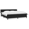 vidaXL Boxspringbett mit Matratzen Schwarz 200x210 cm Samt