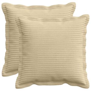 vidaXL Kissenbezug 2 stk. HOUTEN Hellgr&uuml;n-Grau 30 x 30 cm Cord