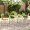 vidaXL Garten Essgruppe 3 pcs Braun Massivholz Akazie