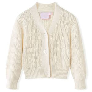 Kinder-Strickjacke Schneewei&szlig; 92