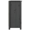 vidaXL Sideboard Grau 100x35x74 cm Massivholz Kiefer