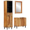 vidaXL Badezimmerschrank-Set 3 stk. Natur 38 x 33 x 160 cm