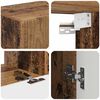 vidaXL TV-Schrankset Wandmontiert 3 pcs Altholz Holzwerkstoff