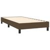 vidaXL Boxspringbett mit Matratze Dunkelbraun 90x200 cm Stoff