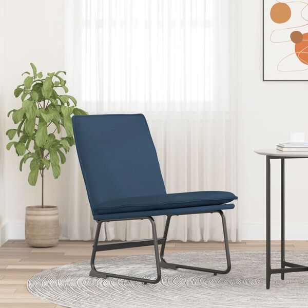 vidaXL Loungesessel Blau 52x75x76 cm Stoff