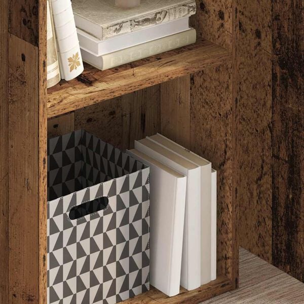 vidaXL B&uuml;cherregal Altholz-Optik 40x30x77 cm Holzwerkstoff