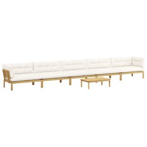 vidaXL 6 St&uuml;ck Garten Pallet Sofa Einheiten Massivholz Akazie