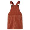 Kinder-Latzkleid Cord Cognac 128