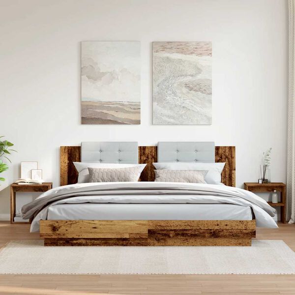 vidaXL Nachttische 2 Stk. Altholz-Optik 40x30x40 cm Holzwerkstoff