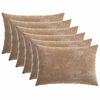 vidaXL Kissenbezug 6 stk. HEERLEN Braun 30 x 50 cm Chenille-Stoff