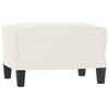 vidaXL Sessel mit Hocker Beige 60 cm Mikrofasergewebe