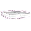 vidaXL Boxspringbettgestell Blau 180x200 cm Stoff
