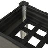 vidaXL Garten-Hochbeet Grau 120x40x75 cm WPC