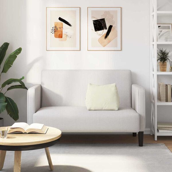 vidaXL R&uuml;ckenkissen Creme 45 x 20 x 35 cm Cordstoff