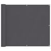 vidaXL Balkon-Sichtschutz Anthrazit 90x1000 cm 100 % Polyester-Oxford