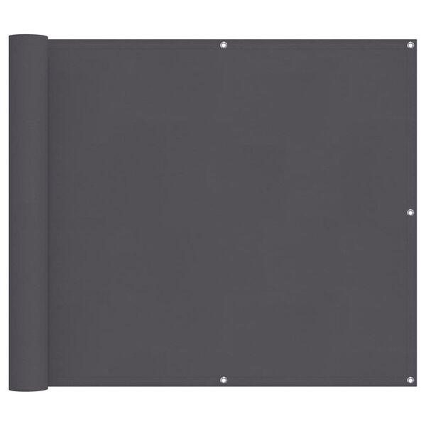 vidaXL Balkon-Sichtschutz Anthrazit 90x1000 cm 100 % Polyester-Oxford