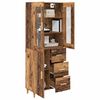 vidaXL Highboard Altholz 69,5 x 34 x 180 cm Holzwerkstoff