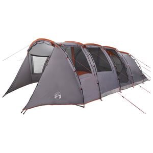 vidaXL Tunnelzelt 675 x 392 x 210 cm Grau und Orange
