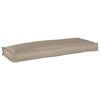 vidaXL Kissen Oxford-Stoff Taupe 110 x 40 x 8 cm