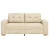 vidaXL Loveseat-Sofa Creme 180x77x82 cm Stoff