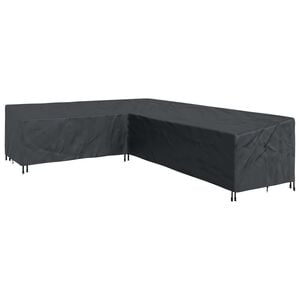 vidaXL M&ouml;belbezug 355 x 275 x 80 cm 420D Oxford Stoff L-Form Schwarz