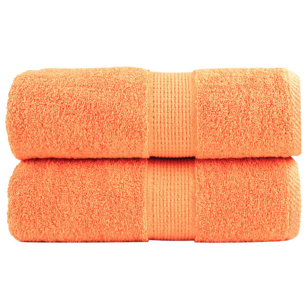 vidaXL Premium-G&auml;stet&uuml;cher SOLUND 2 Stk. Orange 30x50 cm 600 g/m&sup2;