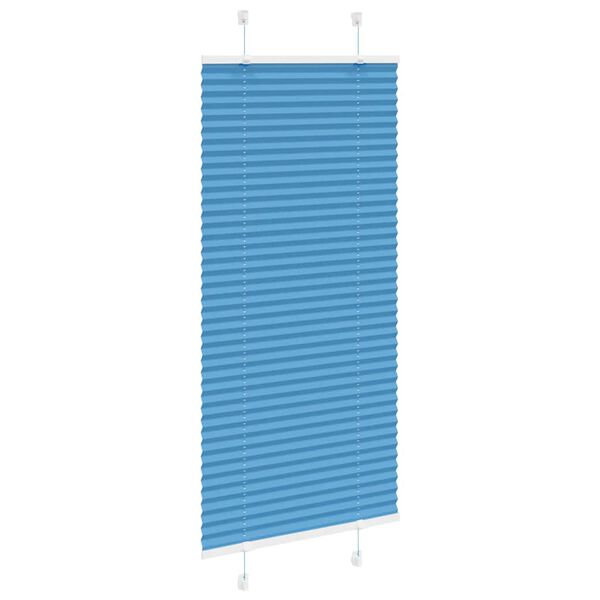 vidaXL Plissee Blau 60x150 cm Stoffbreite 59,4 cm Polyester