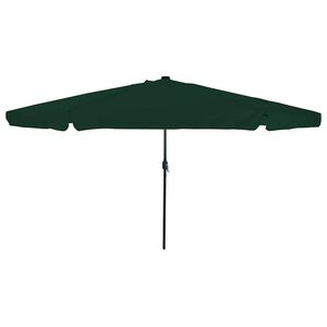 vidaXL Gartensonnenschirm 395 x 395 x 245 cm Polyester Rund Gr&uuml;n