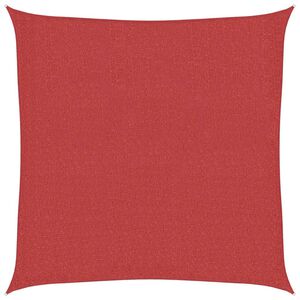 vidaXL Sonnensegel 160 g/m&sup2; Rot 3x3 m HDPE