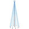 vidaXL LED-Weihnachtsbaum mit Erdn&auml;geln Blau 310 LEDs 300 cm