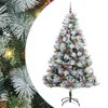 vidaXL K&uuml;nstlicher Weihnachtsbaum Gr&uuml;n und Wei&szlig; 210 cm