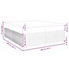vidaXL Boxspringbett mit Matratze Dunkelblau 200x200 cm Samt