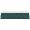 vidaXL Ottoman-Bett mit Matratze Dunkelgrün 80x200 cm Samt