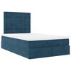 vidaXL Ottoman-Bett mit Matratzen Dunkelblau 120x200 cm Samt
