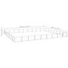 vidaXL Hundezwinger Silbern 72 m² Stahl