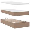 vidaXL Ottoman-Bett mit Matratze Cappuccino-Braun 80x200 cm Kunstleder